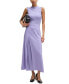 ფოტო #4 პროდუქტის Women's Plisse Detail Maxi Skirt