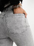 ASOS DESIGN Tall cropped easy straight jeans grey