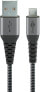 Фото #1 товара Wentronic 49283 - 2 m - Micro-USB B - USB A - USB 2.0 - 480 Mbit/s - Black - Grey