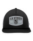 ფოტო #2 პროდუქტის Men's Black, White Los Angeles Kings Foam Front Patch Trucker Snapback Hat