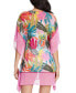 Фото #2 товара Bleu by Rod Beattie Wild at Heart Caftan Cover-Up Swimwear Multi Size S