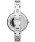 ფოტო #3 პროდუქტის Women's Silver-Tone Half Bangle Bracelet Watch 38mm