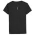 Puma Run Favorite Logo Crew Neck Short Sleeve Athletic T-Shirt Womens Black Casu