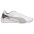 Фото #1 товара Puma Mapf1 Drift Cat Delta Lace Up Mens White Sneakers Casual Shoes 306852-01