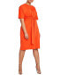 Фото #1 товара Платье с короткими рукавами ELOQUII Flutter Sleeve Dress - 24, огненно-красное