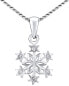 Silver necklace Snowflake ZTJ81189VSW (chain, pendant)