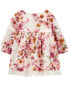 Baby Floral Print Eyelet Dress 3M