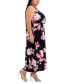 Plus Size Sleeveless Halter-Neck Midi Dress