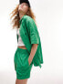 Фото #1 товара Topshop co-ord nylon pull on boxer short in green