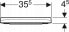 Deska sedesowa Geberit Geberit deska sedesowa Smyle Square, slim 500.687.01.1