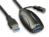 Фото #1 товара Lindy USB 3.0 Active Extension 10m - 10 m - USB A - USB A - USB 3.2 Gen 1 (3.1 Gen 1) - 5000 Mbit/s - Black