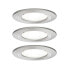 PAULMANN Nova - Recessed lighting spot - GU10 - LED - 6.5 W - 470 lm - Stainless steel