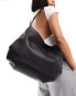 Accessorize slouchy oversized shoulder bag in black