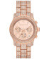 Women's Runway Chronograph Rose Gold-Tone Stainless Steel Watch 38mm