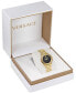 ფოტო #4 პროდუქტის Women's Swiss Greca Twist Gold Ion Plated Bracelet Watch 35mm