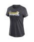 ფოტო #3 პროდუქტის Women's Anthracite Los Angeles Rams Super Bowl LVI Champions T-shirt
