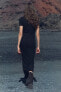 Фото #10 товара Платье-рубашка из трикотажа в рубчик ZARA