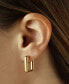 ფოტო #2 პროდუქტის Square Hoop Earrings Set in 14k Yellow Gold