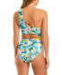 Фото #2 товара Women's Cut-Out One-Shoulder Swimsuit