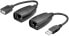Wentronic USB - Extension Ethernet 40m - Kabel Converter> RJ45 Line Extender - Cable - Digital