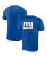 Фото #1 товара Men's Royal New York Giants Chrome Dimension T-shirt