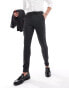 Фото #8 товара ASOS DESIGN slim suit trouser in black pindot