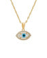 Mother of Pearl and Cubic Zirconia Evil Eye Pendant