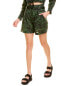 Фото #1 товара Solid & Striped The Talia Linen Short Women's Green Xs