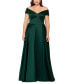 ფოტო #1 პროდუქტის Plus Size Off-The-Shoulder Gown