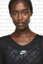 Фото #3 товара Air Dri-Fit Kısa Kollu Standart Kesim Siyah Kadın Koşu Üstü