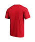 Фото #3 товара Men's Red Washington Nationals Official Logo T-shirt