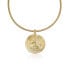 Фото #2 товара Statement Swirl Pendant 18K Gold-Plated Choker Necklace