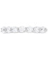 Cubic Zirconia Seven Stone Band in Sterling Silver