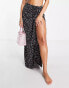 The Frolic Winnie maxi sarong in black floral