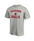 ფოტო #3 პროდუქტის Men's Heathered Gray Chicago Bulls Victory Arch T-Shirt