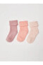 Фото #2 товара Basic Kız Bebek Kutulu Havlu Çorap 3'lü Paket