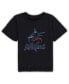 Toddler Boys and Girls Black Miami Marlins Team Crew Primary Logo T-shirt
