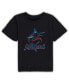 Фото #1 товара Toddler Boys and Girls Black Miami Marlins Team Crew Primary Logo T-shirt