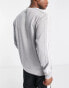 Adidas Sportswear Essentials 3 stripes sweatshirt in grey Mittleres Heidegrau, M - фото #2