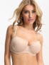 ASOS DESIGN Fuller Bust microfibre moulded multiway strapless bra in beige