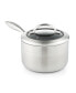 Фото #1 товара CTX 2 qt, 1.8 L, 6.25", 16cm Nonstick Induction Suitable Saucepan with Lid, Brushed Stainless Steel