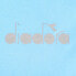 Diadora Be One Running Crew Neck Short Sleeve Athletic T-Shirt Womens Blue Casua
