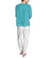 Фото #2 товара Women's Animal-Print 2-Pc. Lounge & Pajama Set