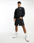 Фото #8 товара Nike Club fleece crew neck sweatshirt in black