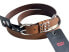 Фото #2 товара Levi's Brown Embellished Leather Women’s Belt Studded Silver Size Large