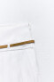 Фото #12 товара Юбка-шорты в складку с ремнем ZARA