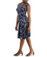 Фото #3 товара Платье женское Robbie Bee с цветочным принтом, модель "Tiered Fit & Flare"