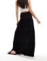 Фото #5 товара ASOS DESIGN tiered maxi skirt in black