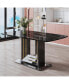 Фото #10 товара Black marble dining table 63"x35.4"30"
