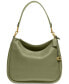 Soft Pebble Leather Cary Shoulder Bag with Convertible Straps